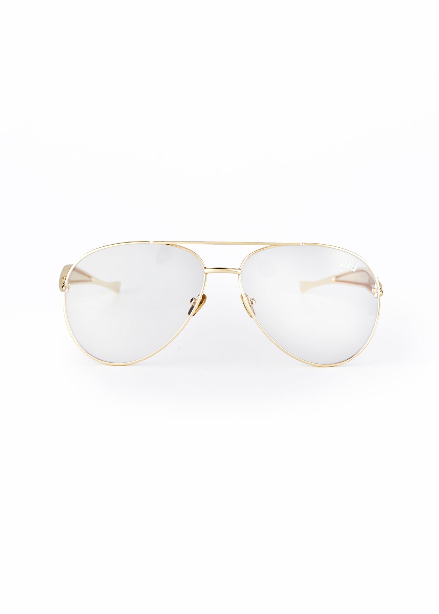 EDEL SUNGLASSES GOLD CLEAR