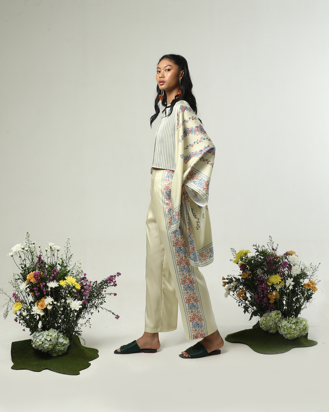 GARDENIA BUTTER KIMONO TOP