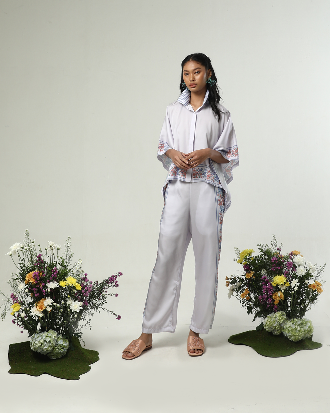 GARDENIA LAVENDER SQUARE TOP