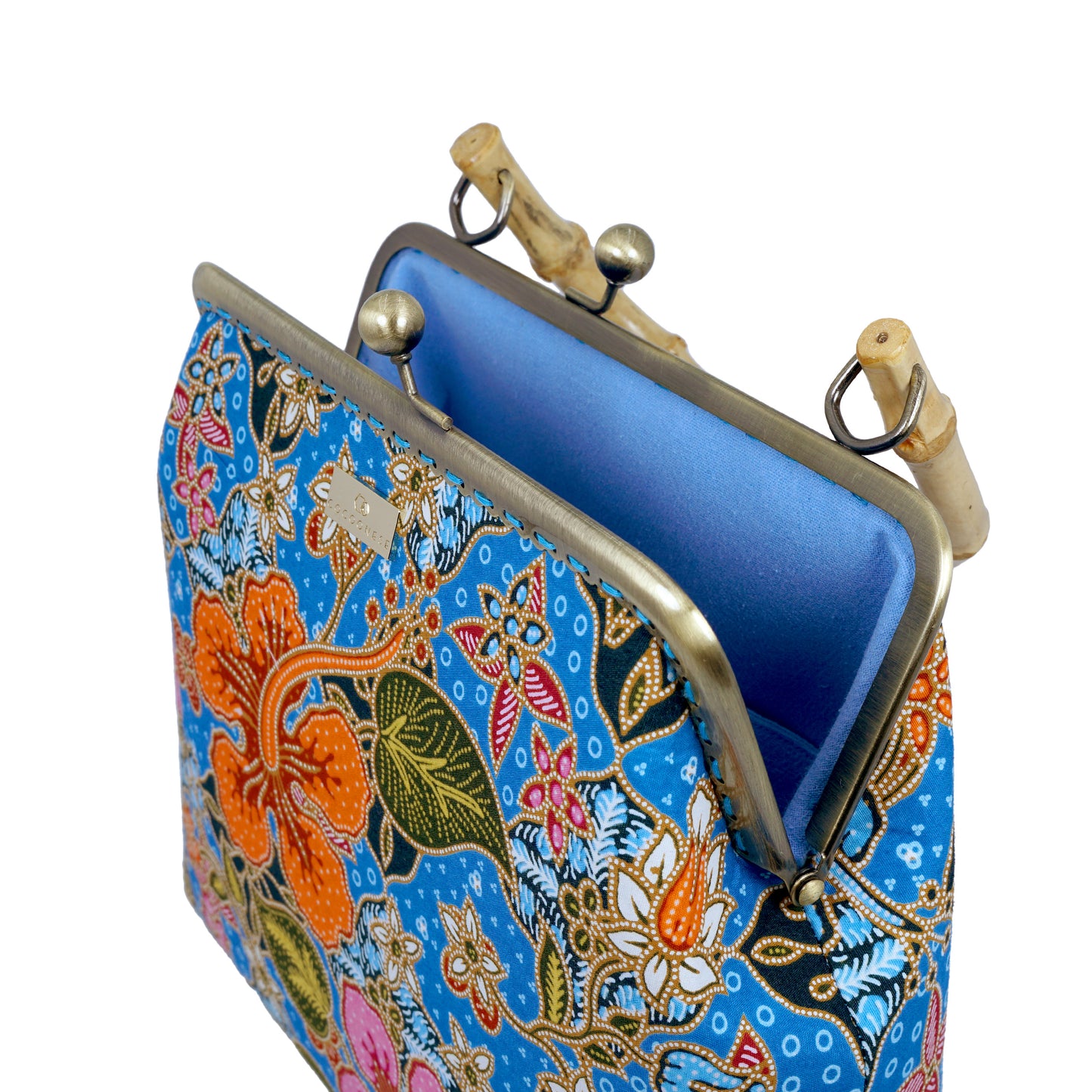 Bamboo Top Handle Bag- (BL)