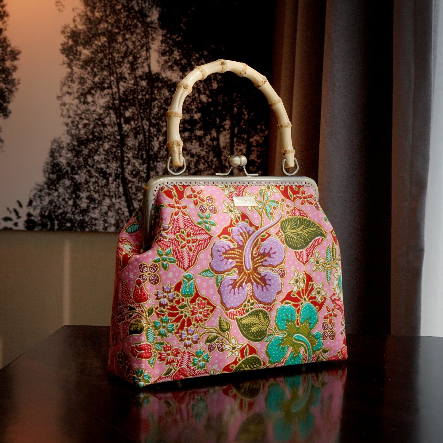 Bamboo Top Handle Bag - (PK)