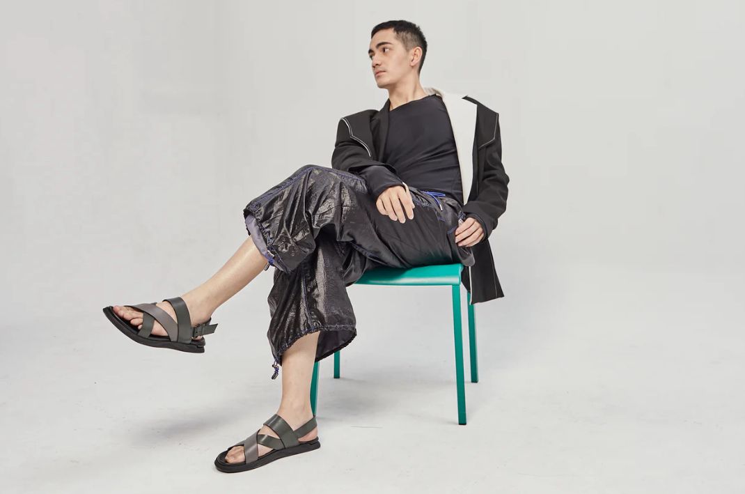EATON SLINGBACK LEATHER SANDAL