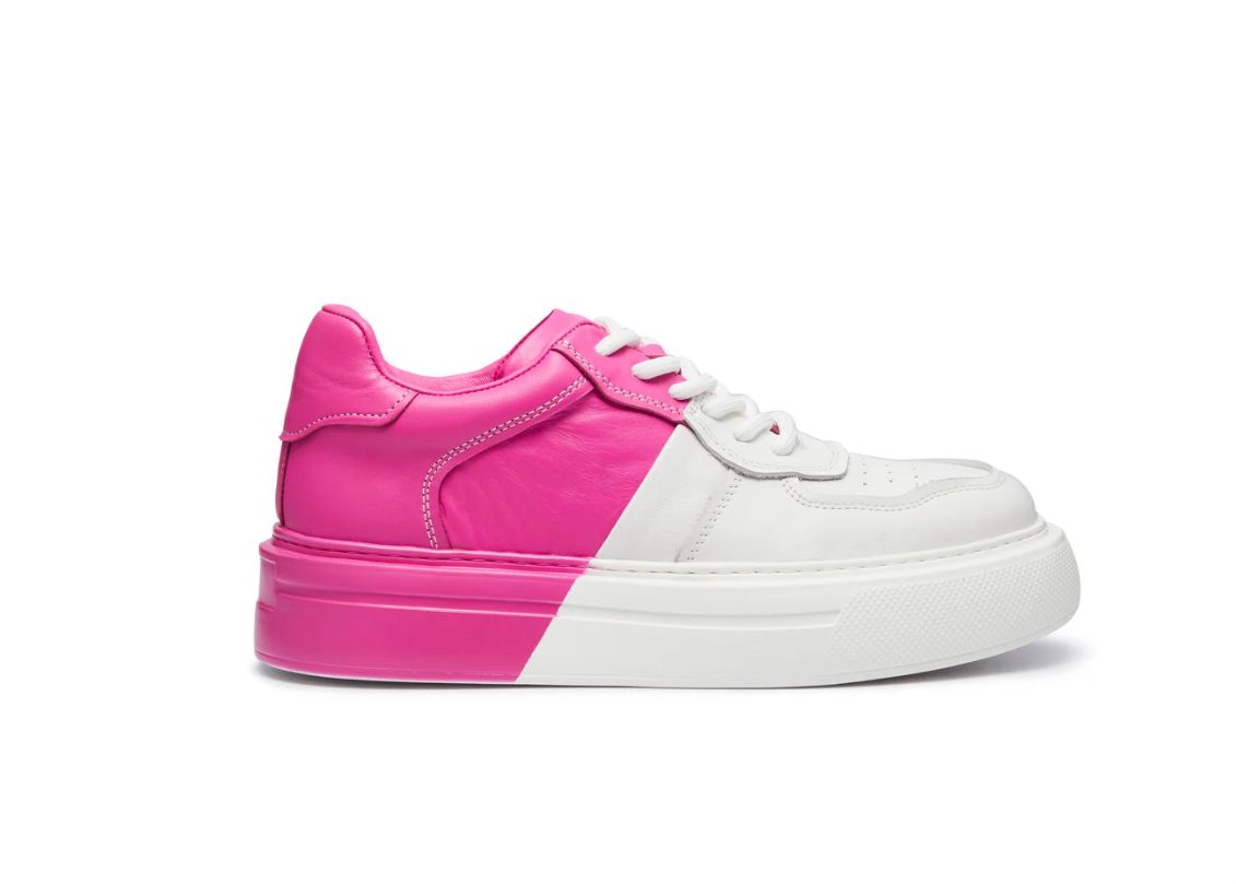 FERGIE DUAL COLOUR LEATHER SNEAKER