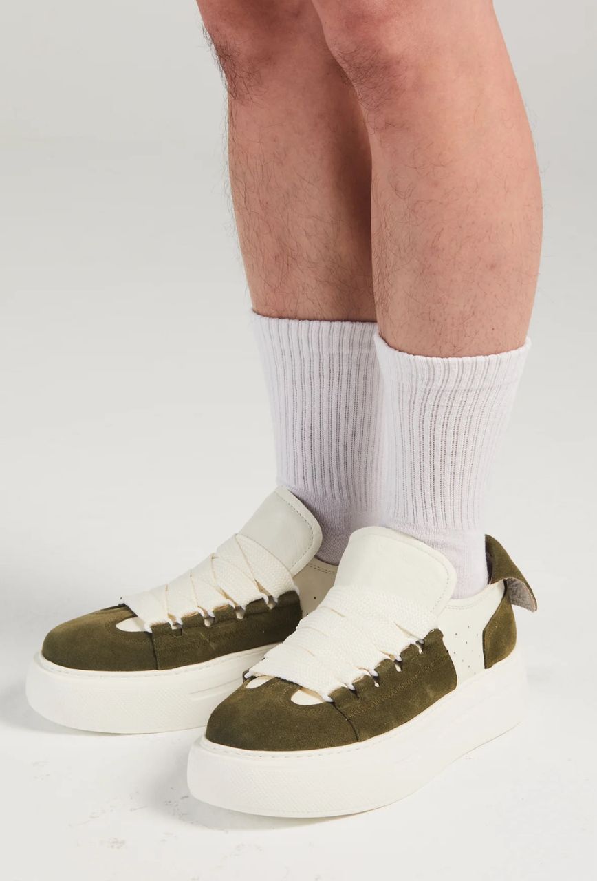 FELTON BROAD SHOELACE SUEDE LEATHER SNEAKER