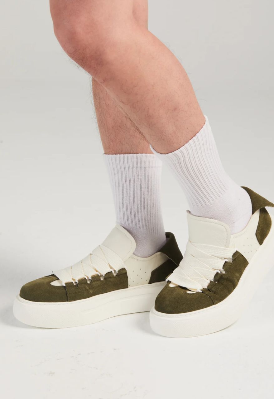 FELTON BROAD SHOELACE SUEDE LEATHER SNEAKER