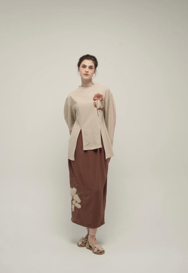 SERUNI SKIRT TERACOTTA