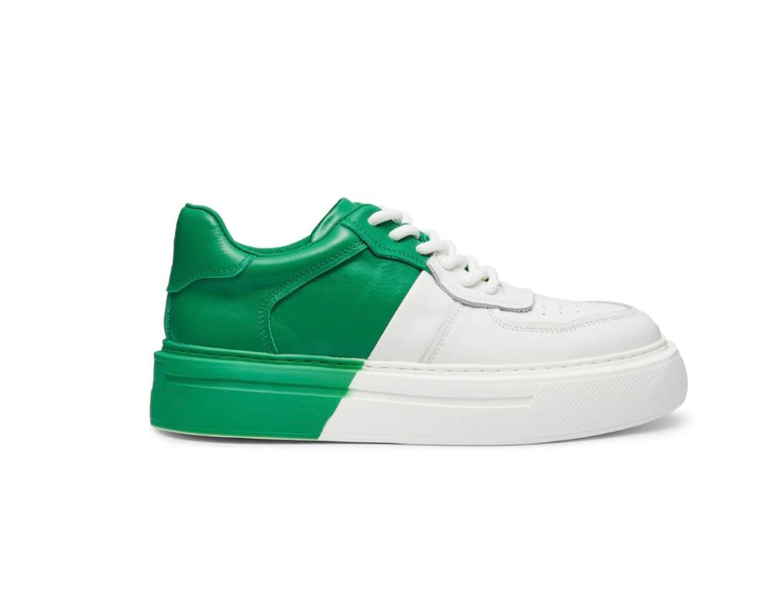 FERGIE DUAL COLOUR LEATHER SNEAKER