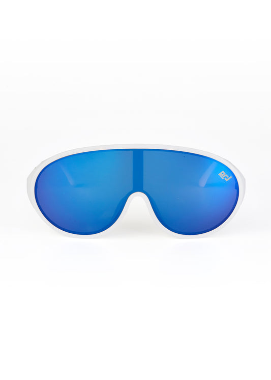 EDSEL SUNGLASSES WHITE BLUE