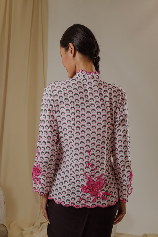 SHORT KEBAYA MAWAR 3D