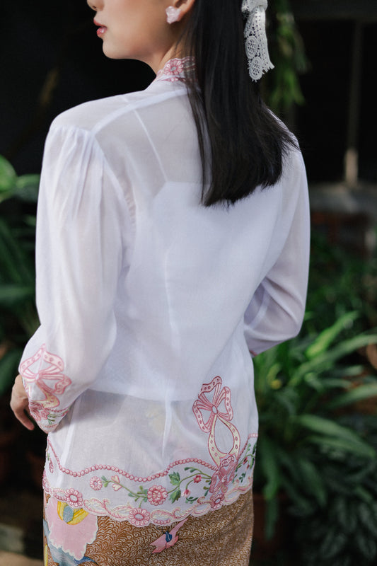 SHORT KEBAYA FLOWER RIBBON