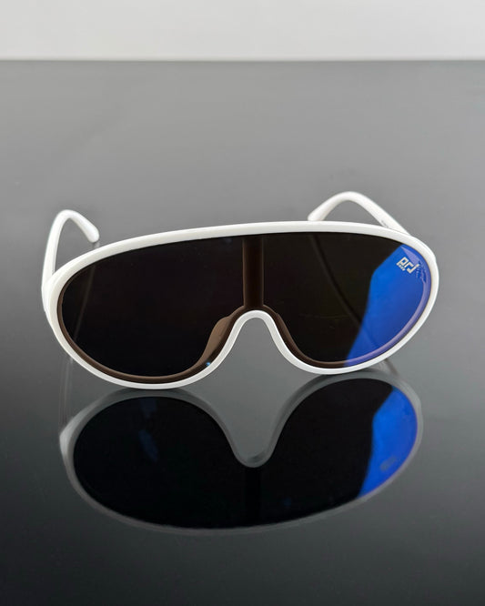 EDSEL SUNGLASSES WHITE BLUE