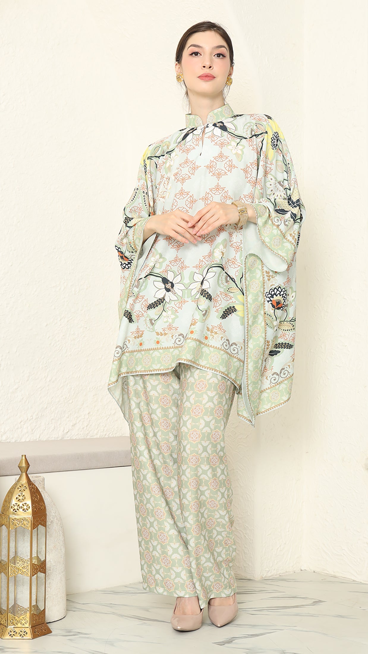 Green Flower HC Pant Set