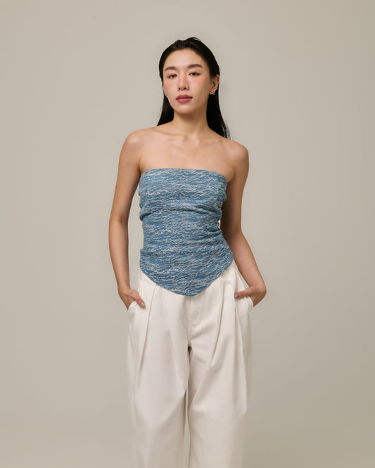 EIRENE DENIM CORSET TOP