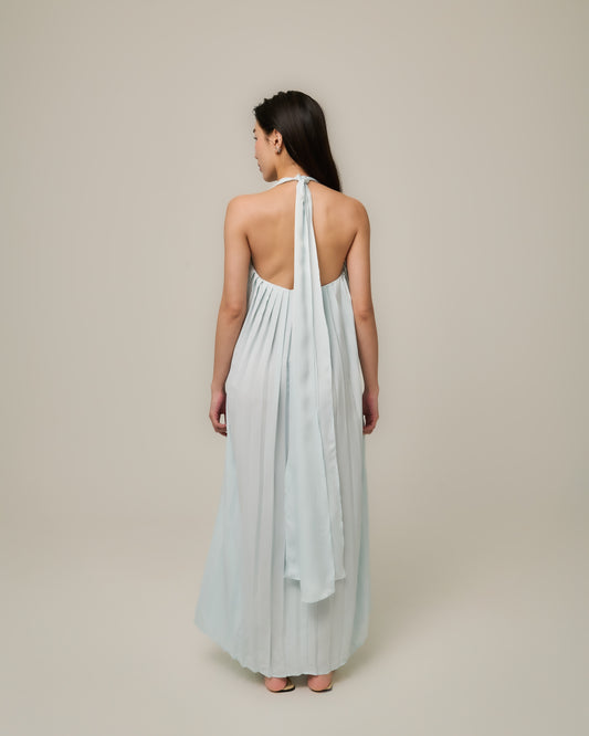 SOLEIL PLEATED MAXI DRESS