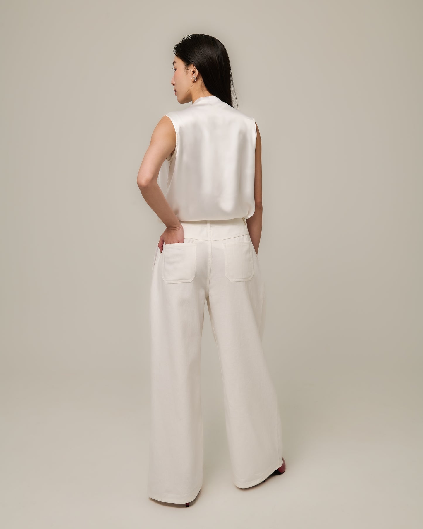 SERENE WIDE-LEG DENIM PANTS