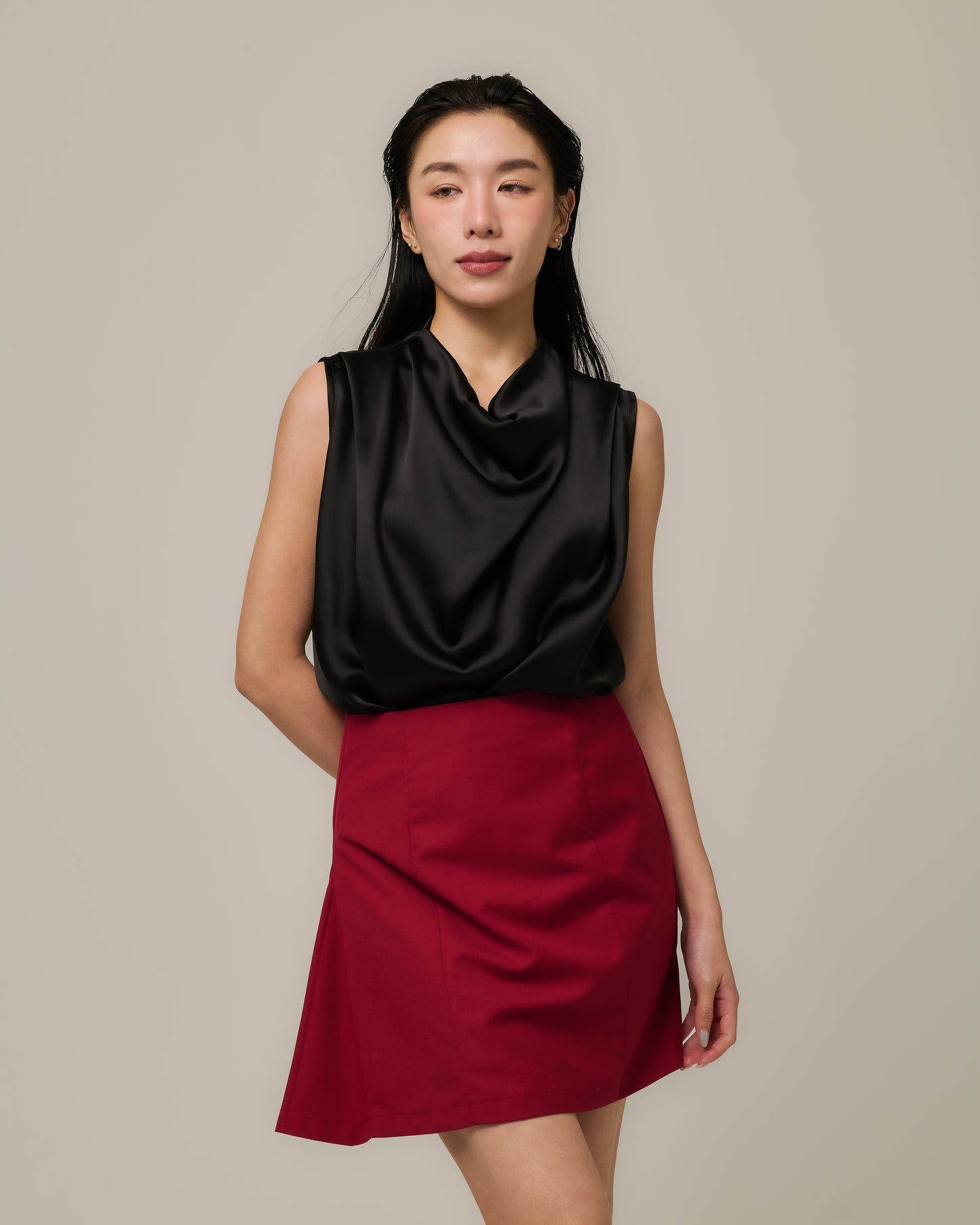 AMORA PLEATED MINI SKIRT