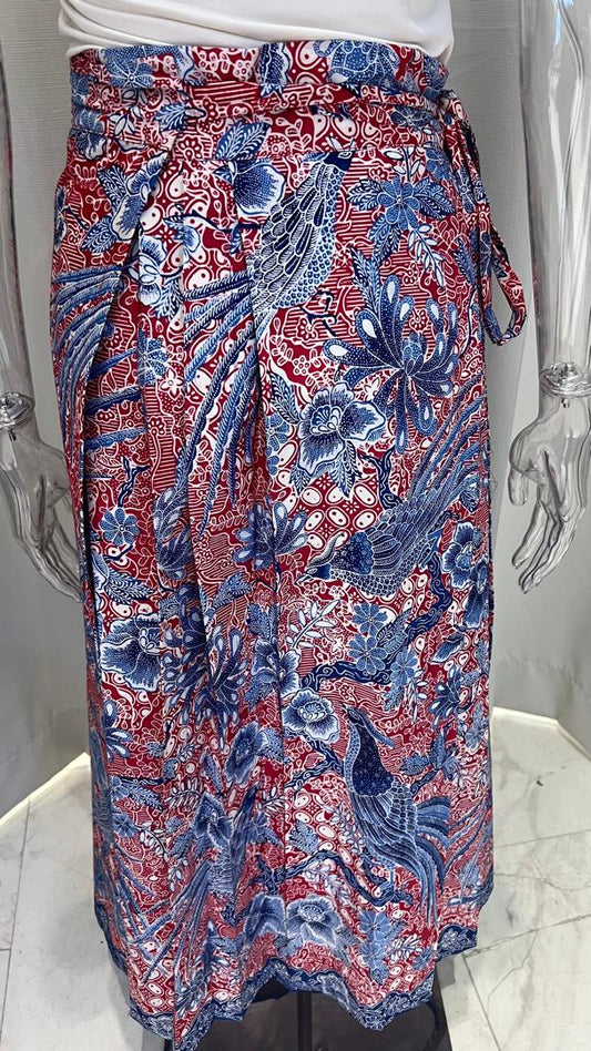 PLEATED BATIK SKIRT