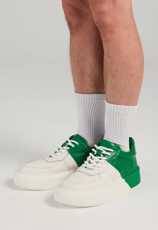 FERGIE DUAL COLOUR LEATHER SNEAKER