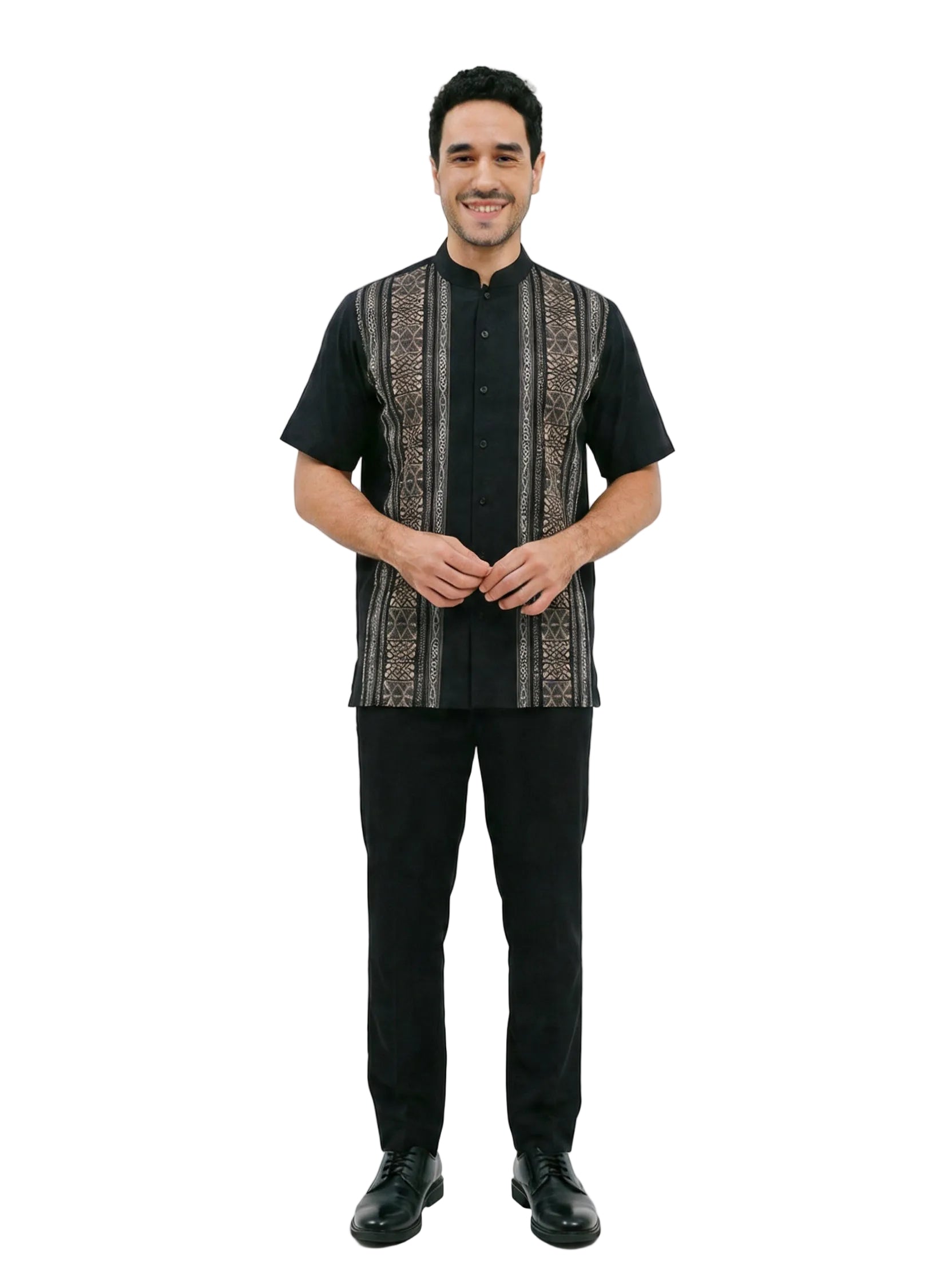 Sa’dan Tana Black Short Sleeve Baju Koko