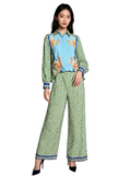 Green Checkered Shirt and Pants Set