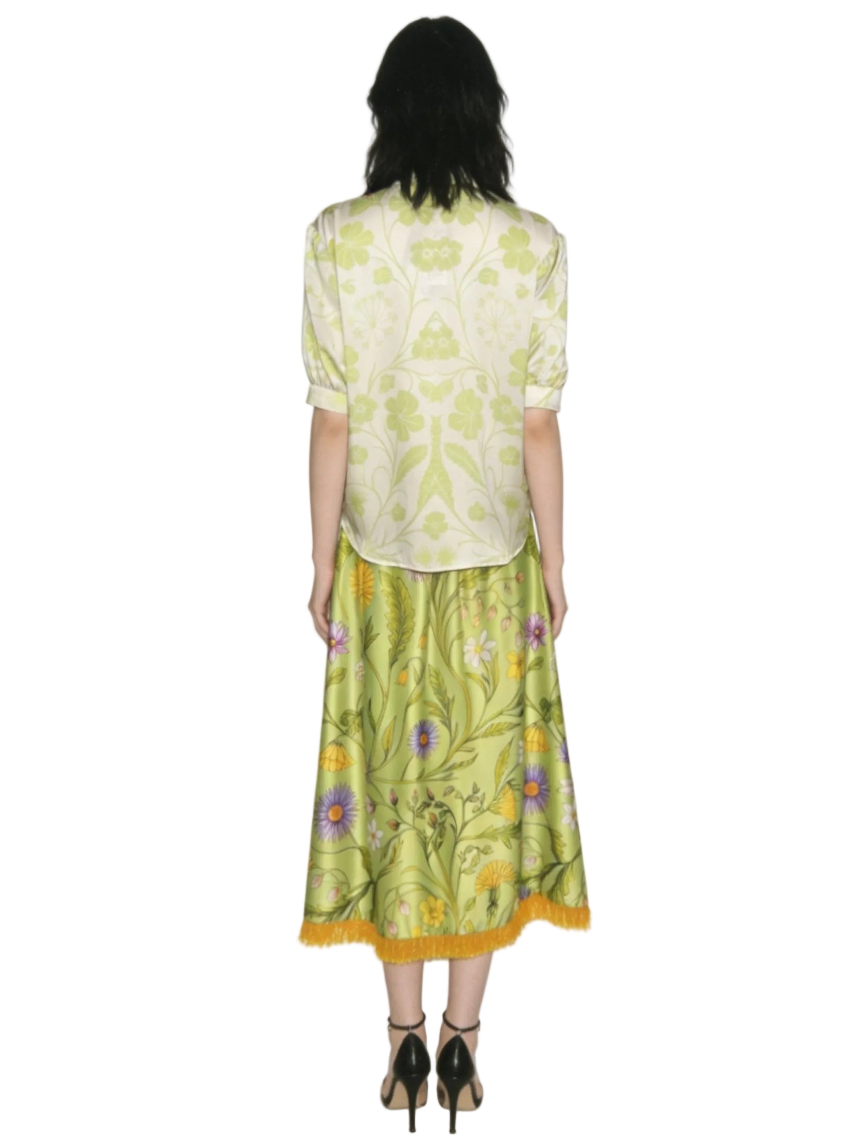 Lunar 26 Green Flower Skirt