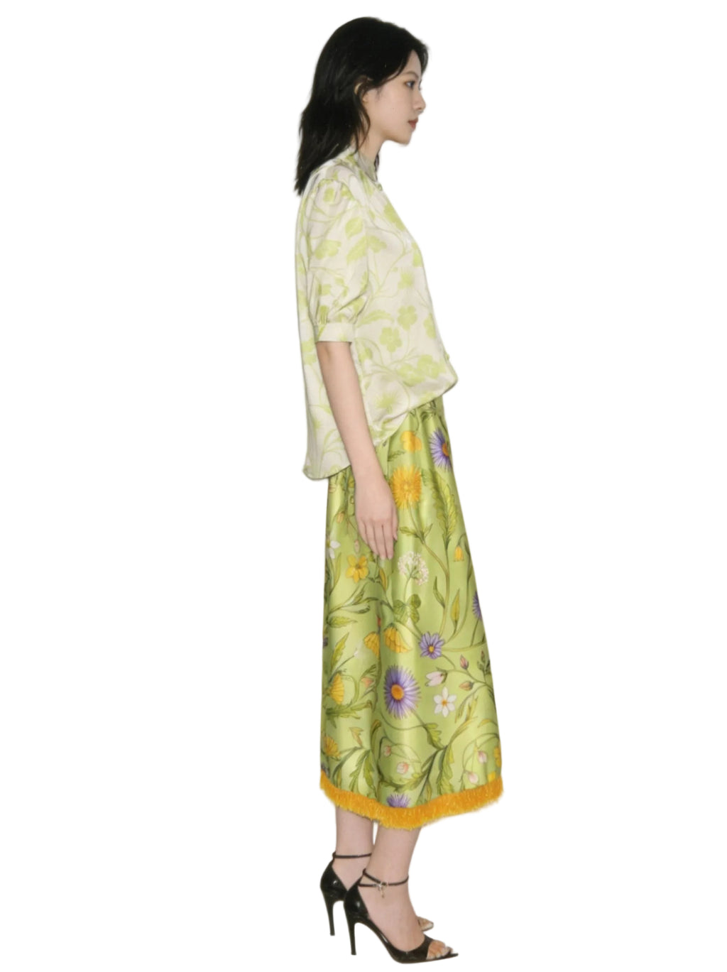 Lunar 26 Green Flower Skirt