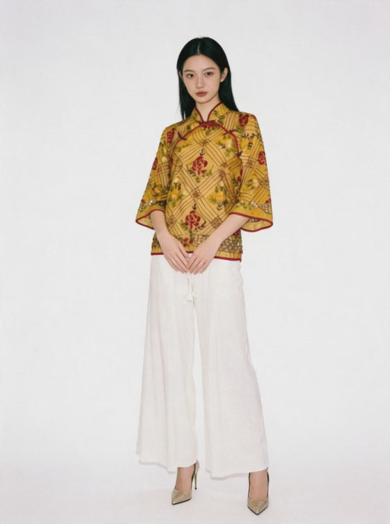 Linen Flare Pants