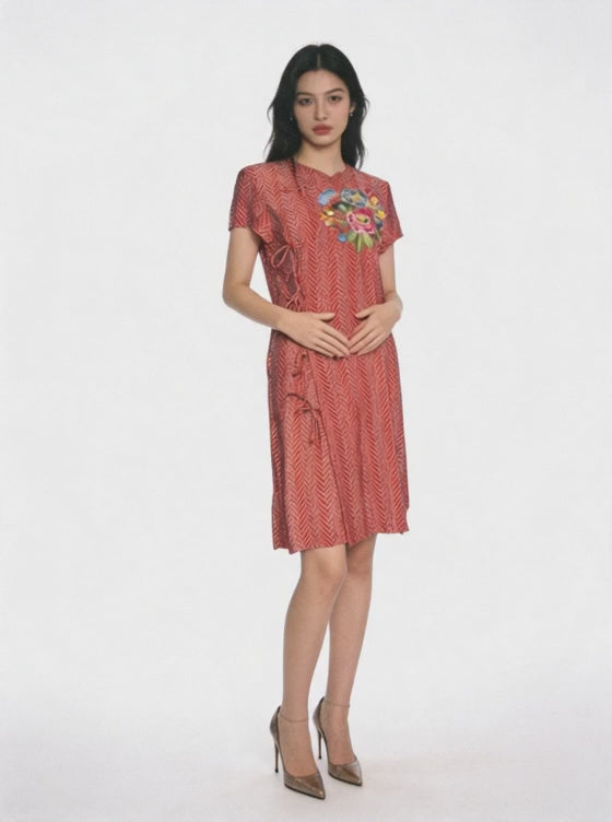 Cotton Cheongsam Dress