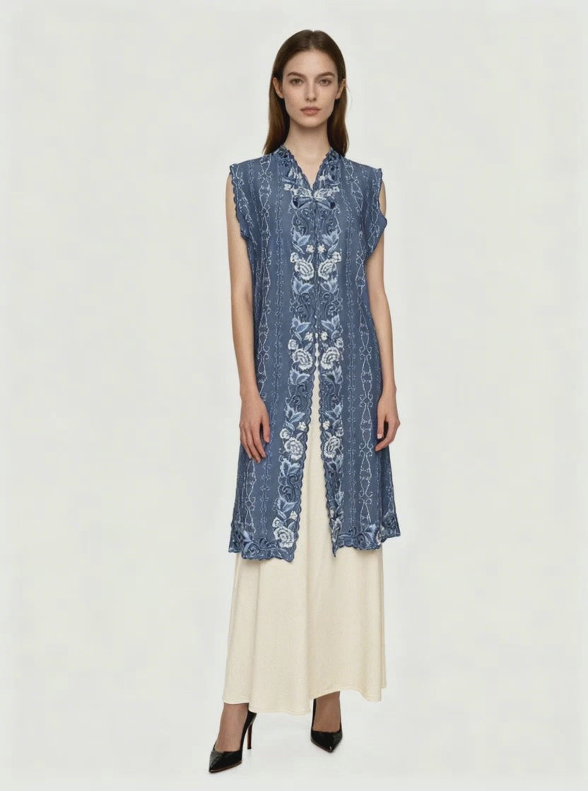 Long Kebaya Lily Dahlia Batik